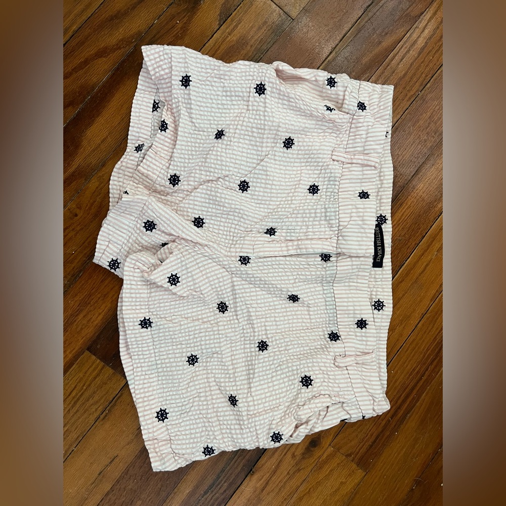 Nautical Wheel Seersucker Shorts